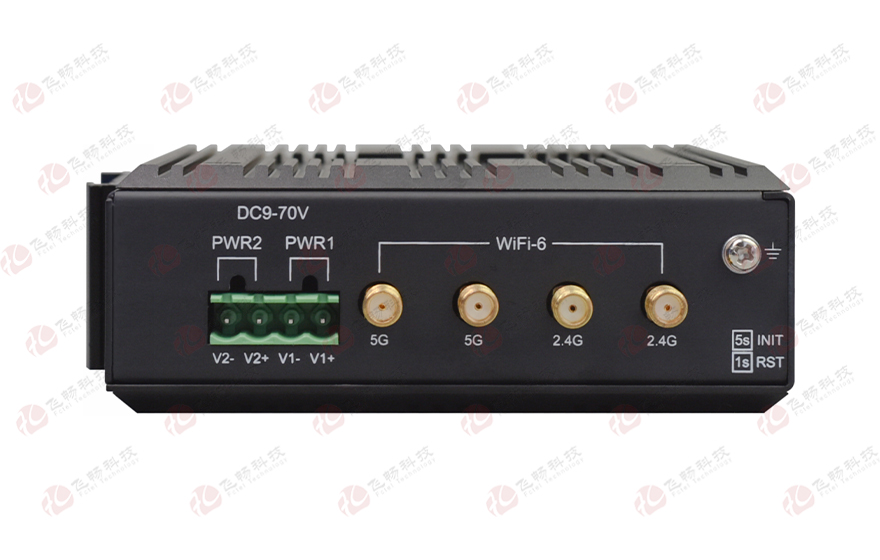 飛暢科技-4千兆+1千兆SFP光+2路串口 WiFI6路由器 (支持POE供電)