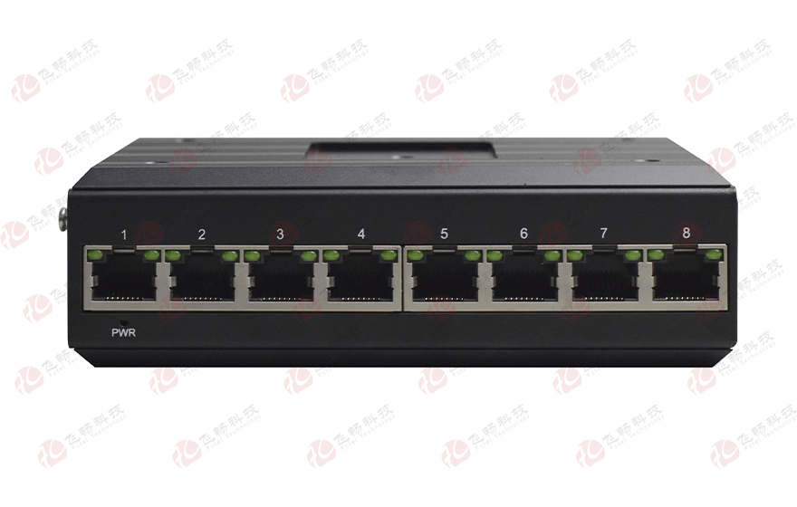 飛暢科技-工業(yè)軌式 8路千兆電 交換機(jī)